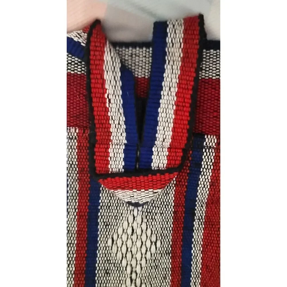 Embroidered & Woven NY Giants Backpack Bag w/ Drawstring
